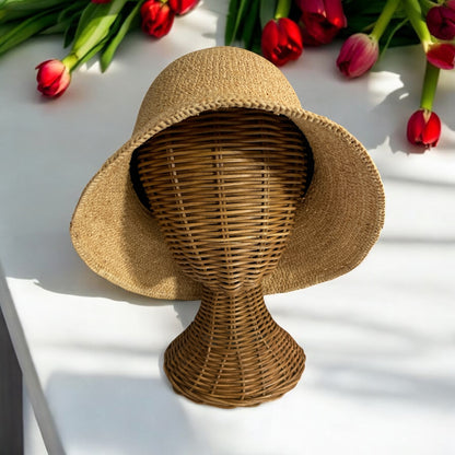 Braided Raffia Bucket Hat