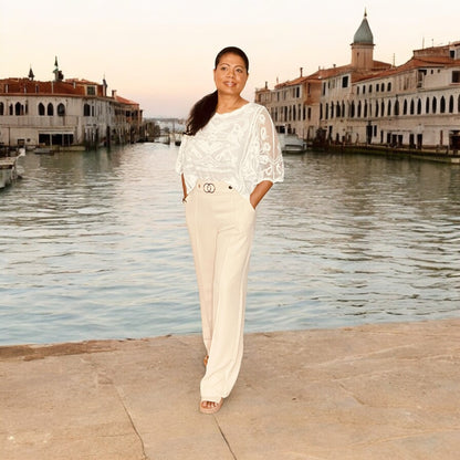 High Waist Wide Leg Pants