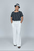 Elegant wide leg high-waist pants