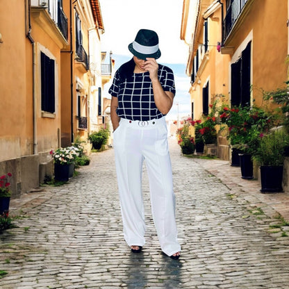 High Waist Wide Leg Pants
