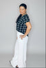 Sophisticated high-waist wide leg pants