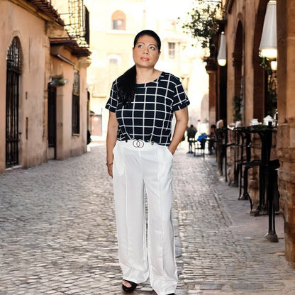 High Waist Wide Leg Pants