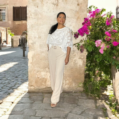 High Waist Wide Leg Pants