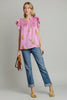 Boxy cut cheetah print top