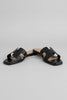 Trendy H-shaped cutout upper slide sandals