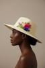 Viva Vento ivory floppy fedora straw sun hat