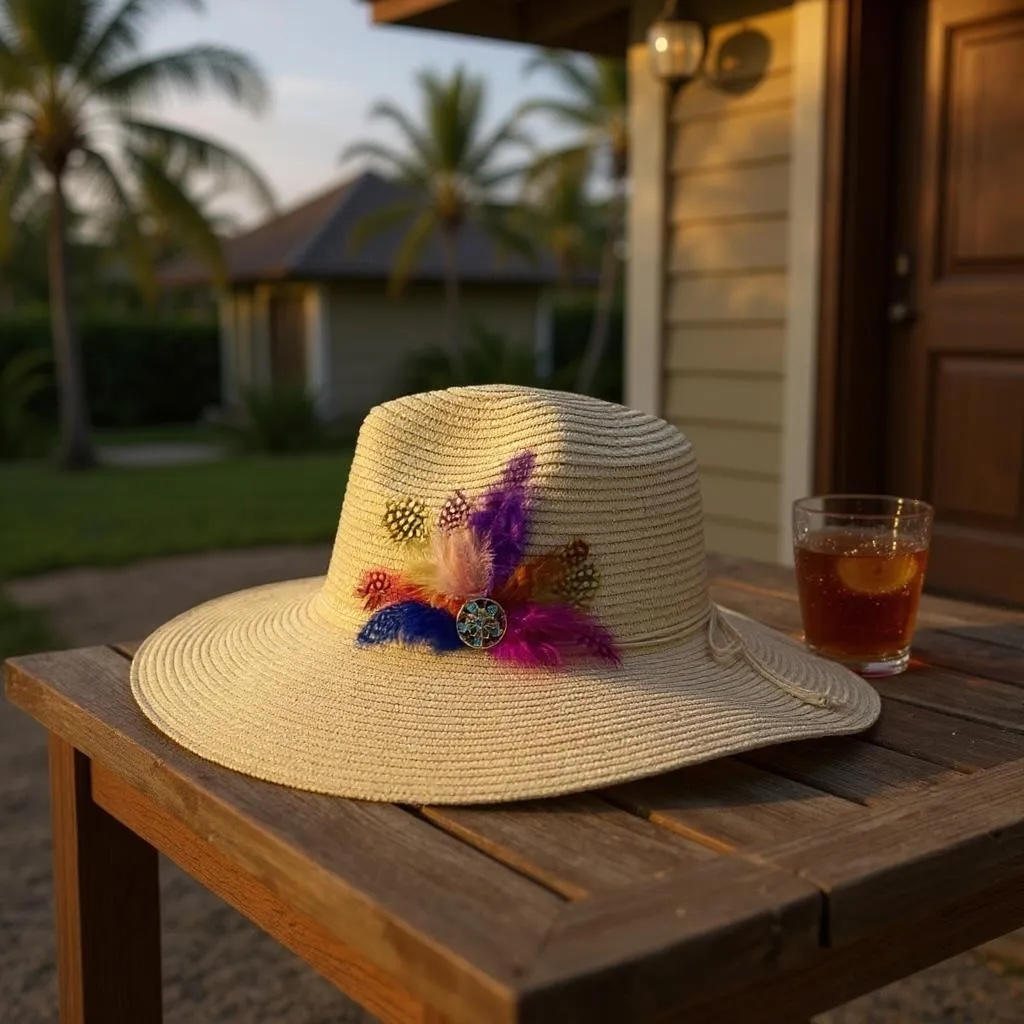VIVA VENTO FEATHER HANDMADE DESIGN FLOPPY SUN HAT COLLECTION