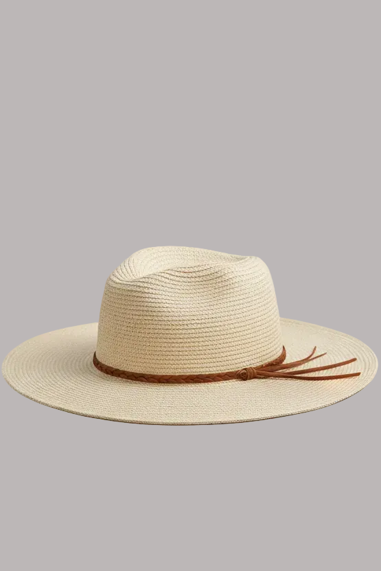 Cowgirl floppy brim hat side view