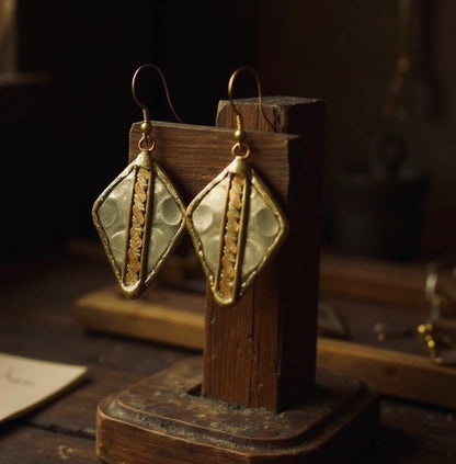 Mixed Metal Arrow Head Earrings