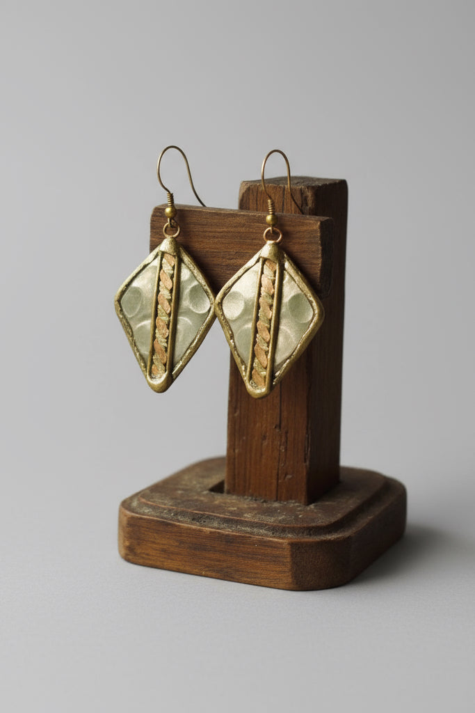 Mixed Metal Arrow Head Earrings