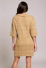 Coastal cozy V-neck knitted mini dress by Mandalay and Company