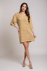 Knit V-neck mini dress