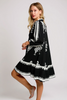 Noir paisley tiered hem dress by Mandalay and Company