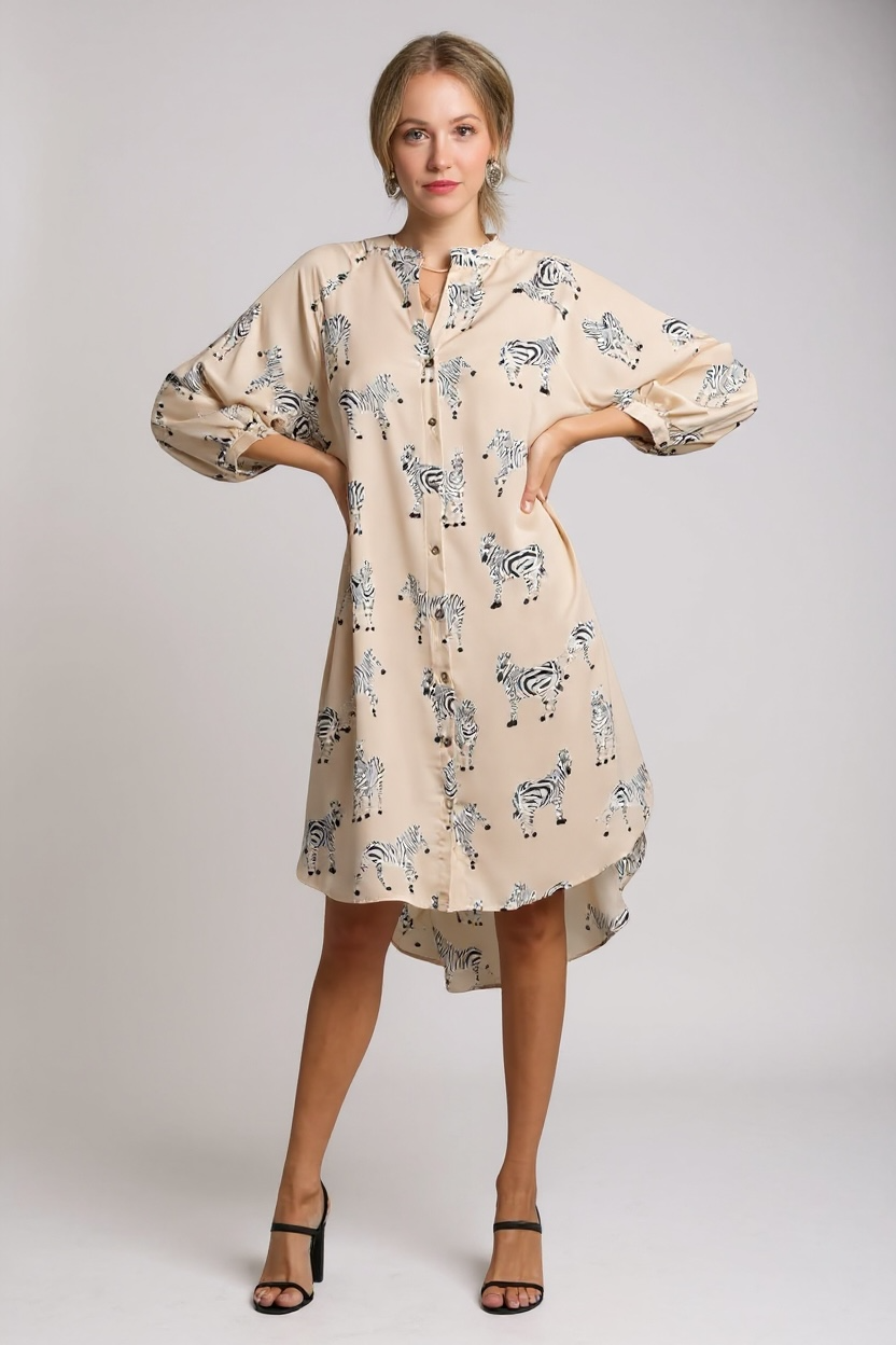 THE URBAN SAFARI EDIT MIDI DRESS