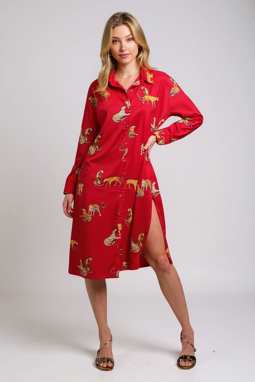 THE UNTAMED CHIC MIDI DRESS