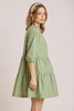 Babydoll tiered shirt dress