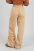 Black cotton wide-leg pants, relaxed all-day comfort look