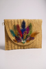 Feathered Whimsy crossbody purse side view