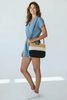 Modwoven braided straw bag styled