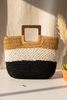 Modwoven straw bag top view