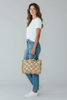 Rattani circle tote bag with liner