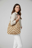 Raffia knit shoulder bag side view
