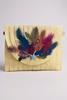 Ocean Mirage hand designed straw envelope clutch