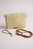 Ocean Mirage Hand Designed Layered Straw Envelope Clutch / Crossbody Purse
