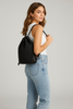Urban woven braided black straw bag