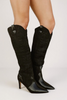 Stiletto heel knee-high boots