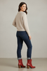 Paneled western boots in ruby