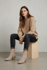 Round stud Chelsea ankle boot close up