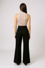 Wide leg high-waist belted pants