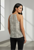 Snake print halter top side view