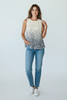 3D plisse lightweight tank top styled look