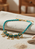 Handmade beads and charms necklace