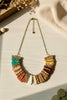 Handmade warp and weft necklace