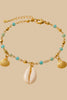 Ocean Muse anklet on ankle