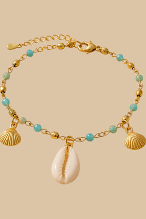 Ocean Muse anklet on ankle