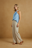 Luna Knot Front & Back Reversible Satin Top