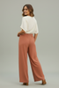 Linen cotton wide leg pants