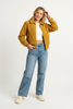 Retro Honey sherpa bomber jacket