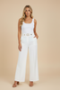 High-waist wide leg trousers, full length