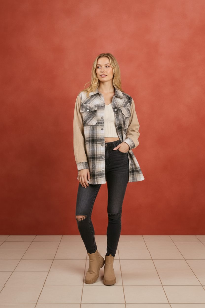 Urban Fringe Outrider Plaid Shacket