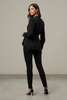 Self belt wrap blouse back view