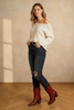 Rodeo Ruby paneled western boots pair