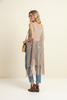 Lightweight crochet fringe vest