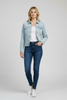 Light wash cotton denim jacket