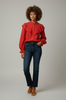 Eyelet ruffle blouse back view