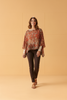 Flowing botanica print kimono